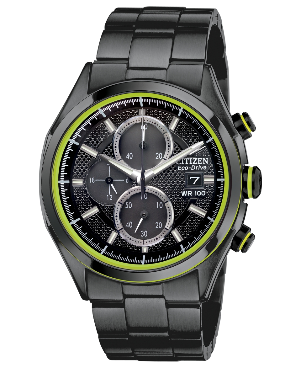 Citizen Watch, Mens Chronograph Drive from Citizen Eco Drive Black