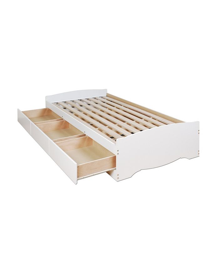 Prepac Twin Mate S Platform Storage Bed With 3 Drawers Reviews Furniture Macy S