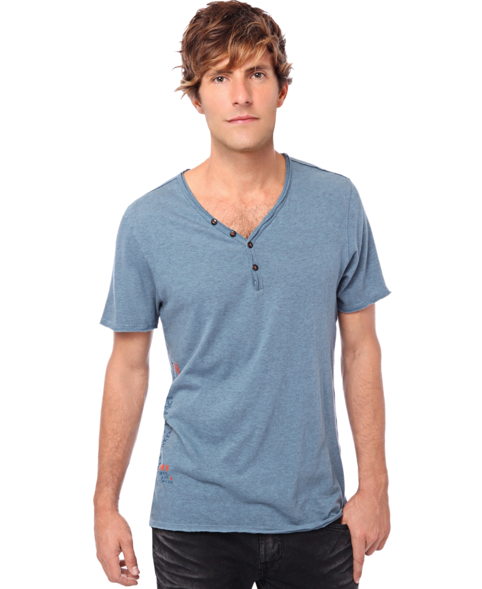 Buffalo David Bitton Shirt, Nicholas Short Sleeve Henley T Shirt