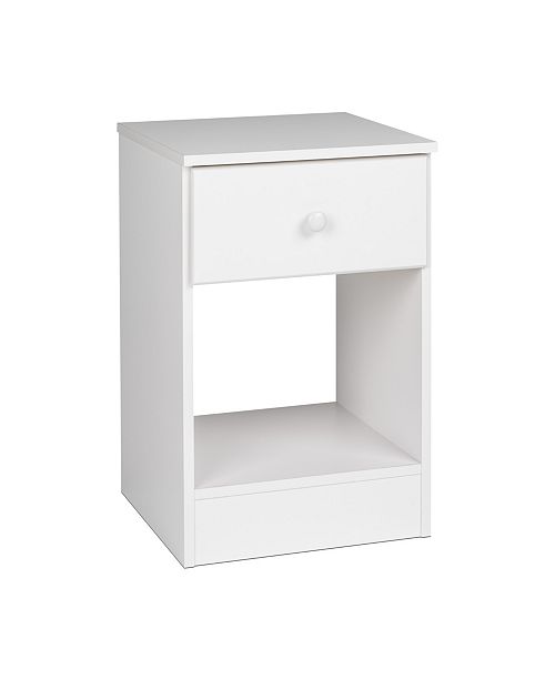 Prepac Astrid Tall 1 Drawer Nightstand Reviews Furniture Macy S