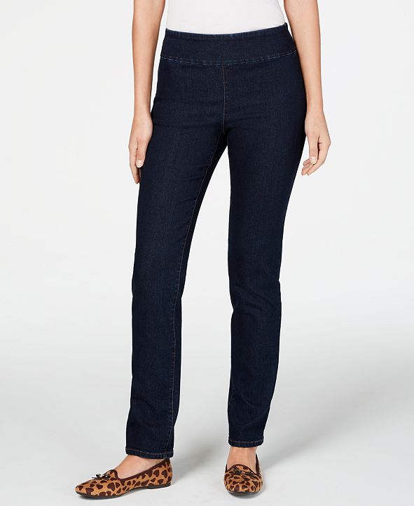 Charter Club Cambridge Pull-On Slim Fit Jeans, Created for Macy's ...