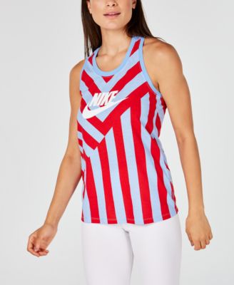 nike striped tank top
