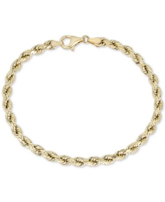Macy's Rope Chain Bracelet in 10k Gold 