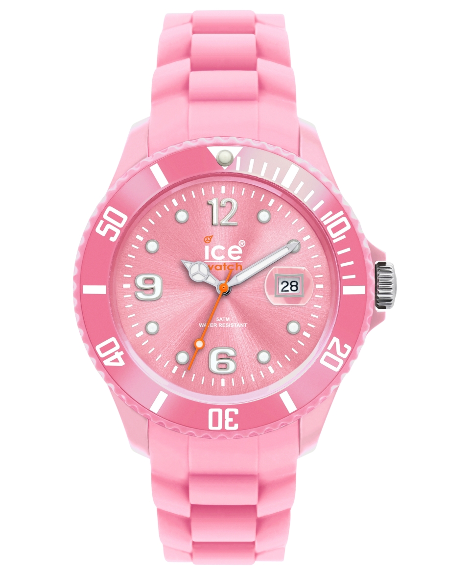 Ice Watch Watch, Womens Sili Forever Pink Silicone Strap 43mm 101971