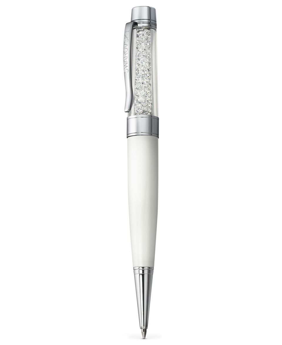 Swarovski Accessory, Silver Tone White Pearl Colored Crystalline USB