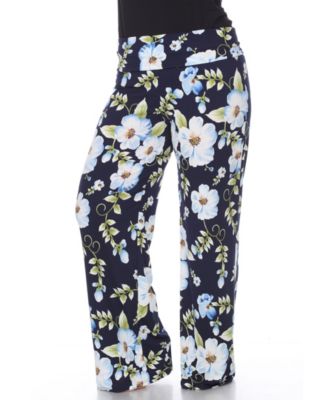plus size floral pants