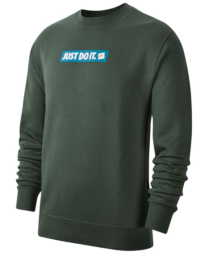 Nike Men's Crew Fleece Just Do It Sweatshirt & Reviews - Hoodies ...