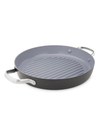 Круглая керамическая сковорода-гриль GreenPan Valencia Pro 11