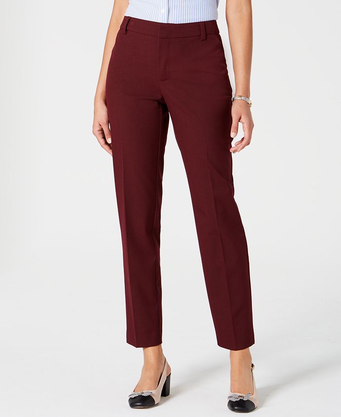 Charter Club Slim-Fit Ankle Pants, Created for Macy's & Reviews - Pants ...