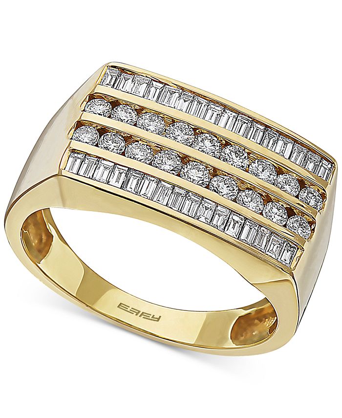 EFFY Collection EFFY® Men's Diamond Ring (11/5 ct. t.w.) in 14k Gold