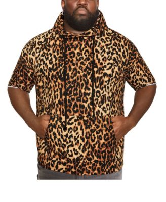 cheetah print hoodie men's