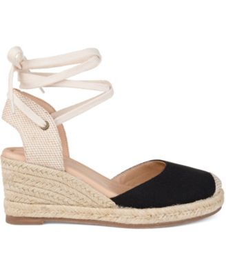 journee collection monte espadrille wedge sandal