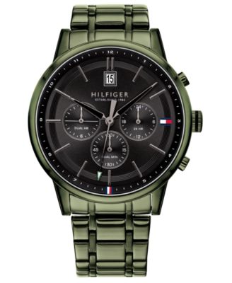 Tommy Hilfiger Men's Green Stainless 
