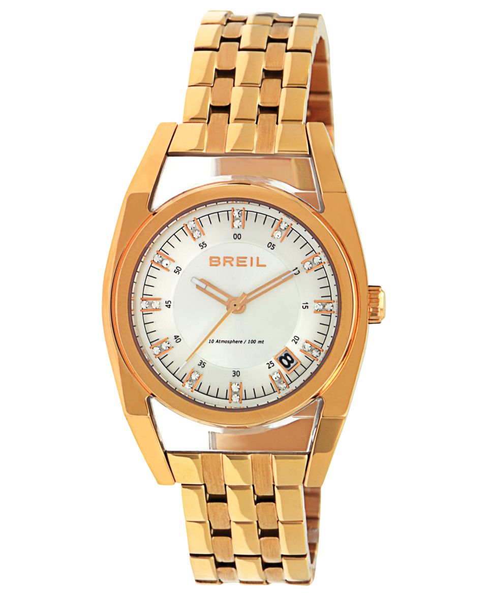 Breil Watch, Womens Rose Gold Ion Plated Stainless Steel Bracelet