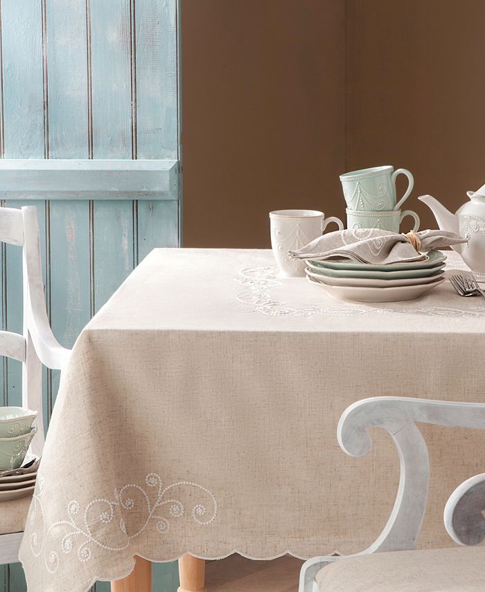 Lenox French Perle Embroidered Collection Reviews Table Linens Dining Macy S