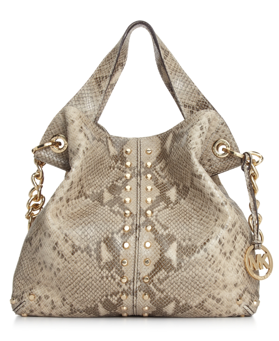 MICHAEL Michael Kors Handbag, Braided Grommet Large Shoulder Tote