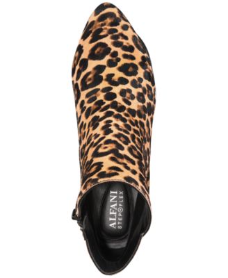 macy's animal print booties