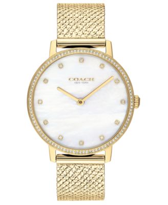 macys coach women's watches