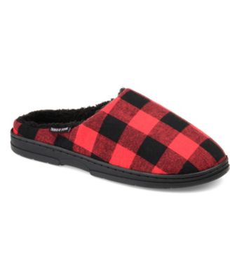 tartan mule slippers