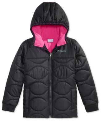 columbia pink puffer jacket