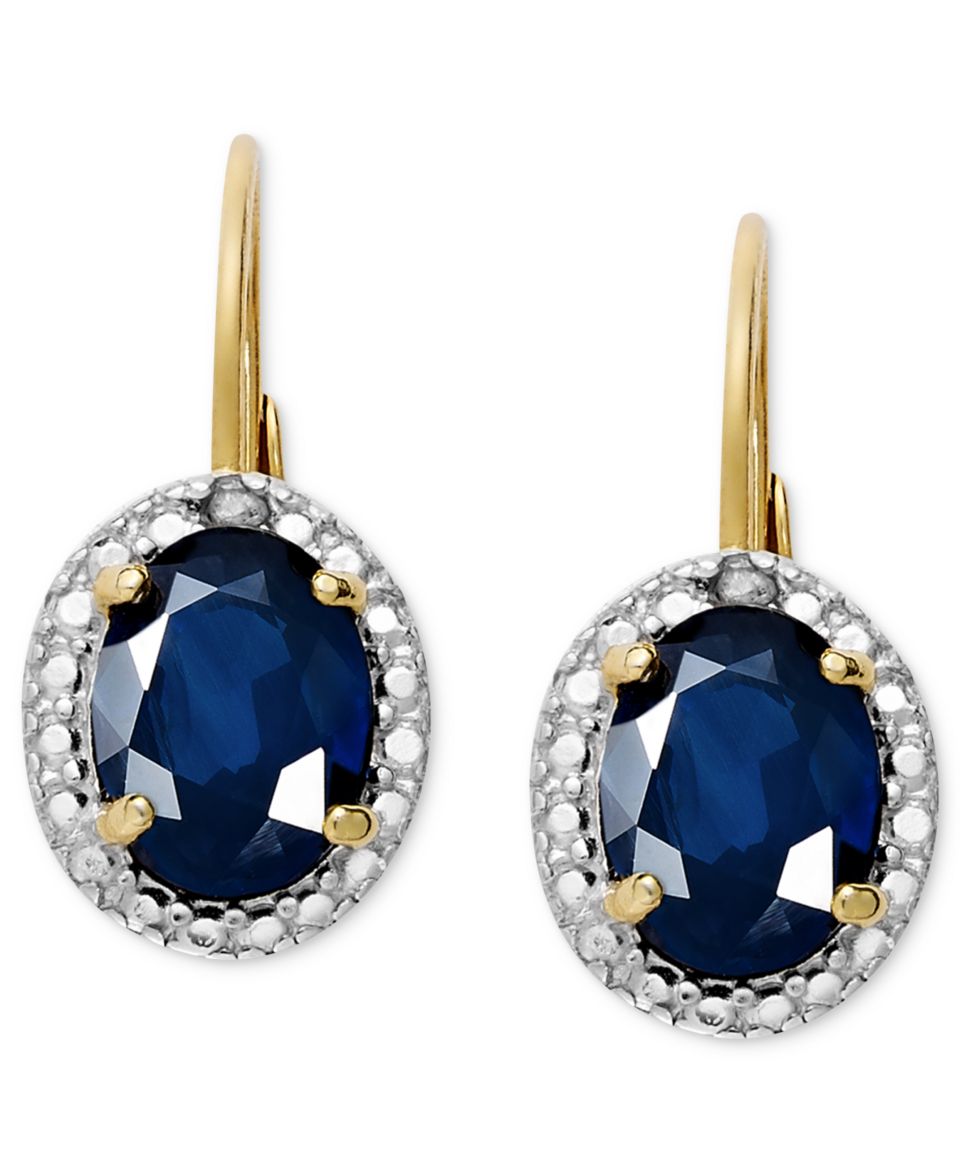 Victoria Townsend 18k Gold Over Sterling Silver Earrings, Sapphire (2