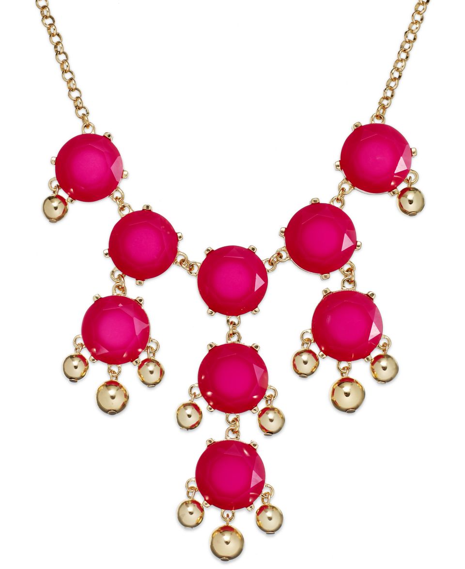 Charter Club Necklace and Earrings Set, Set of Gold Tone Purple Stone