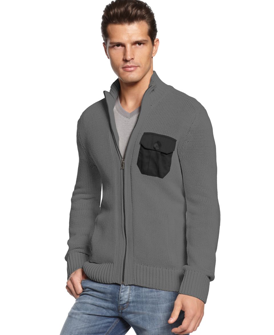 INC International Concepts Sweater, Long Sleeve Knockout Sweater