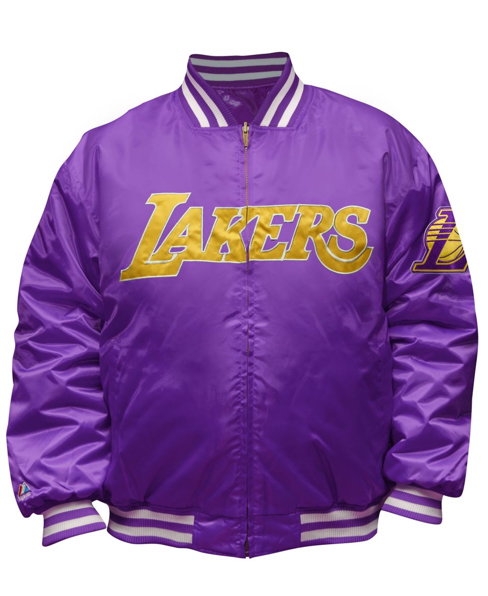 Majestic NBA Big and Tall Jacket, LA Lakers Raglan Track Jacket   Mens