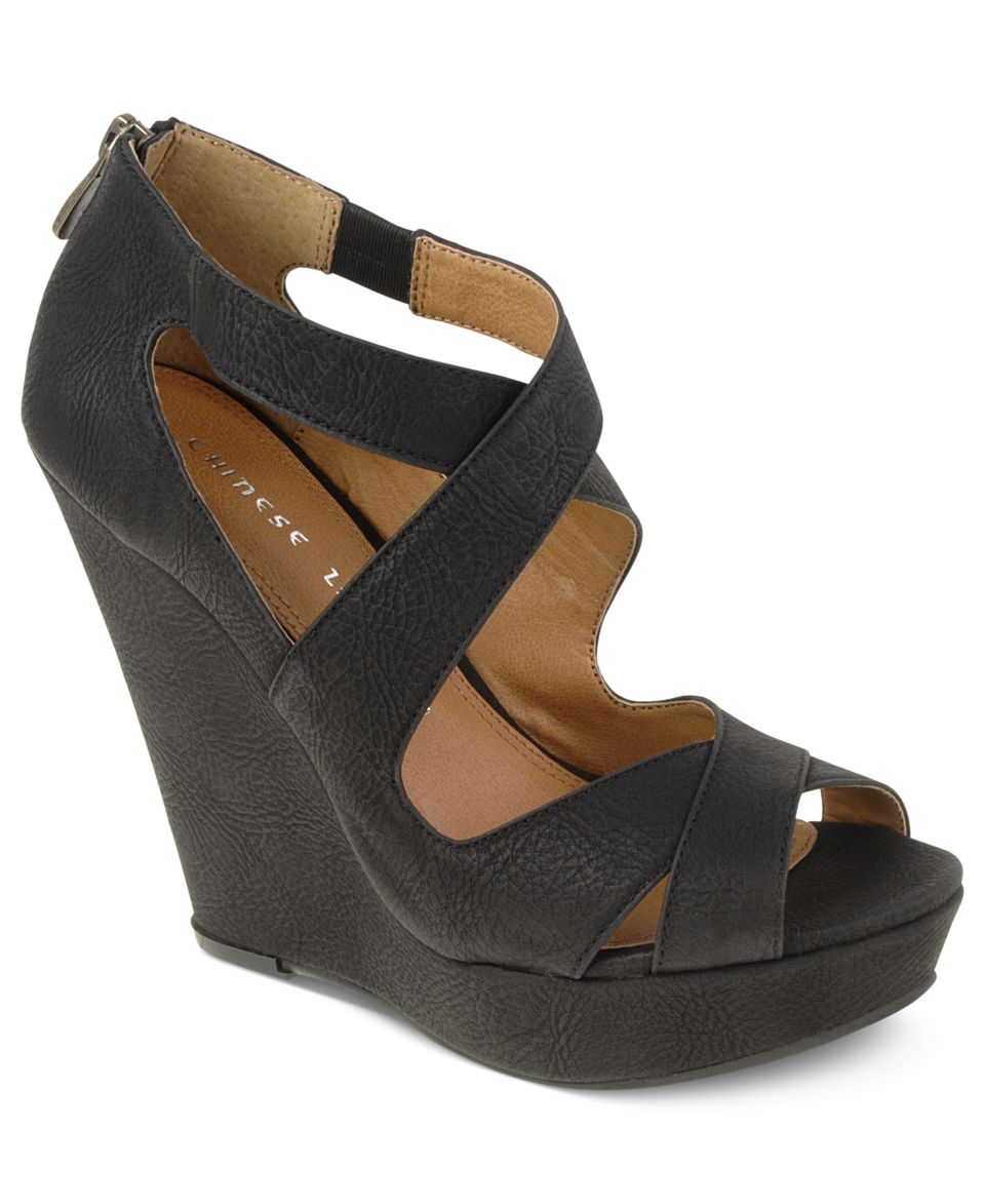 Steve Madden Shoes, Xtrime T Strap Platform Wedge Sandals   Shoes