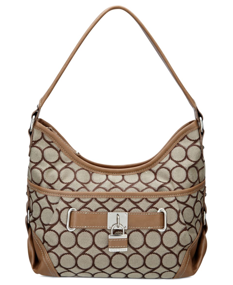 Nine West Handbag, Hexagon 9s Jacquard Hobo   Handbags & Accessories