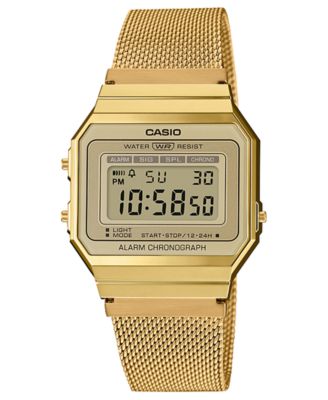 casio water resist gold