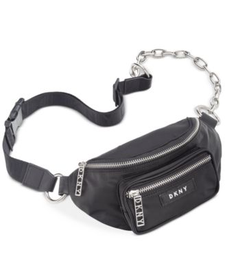 dkny belt bag black