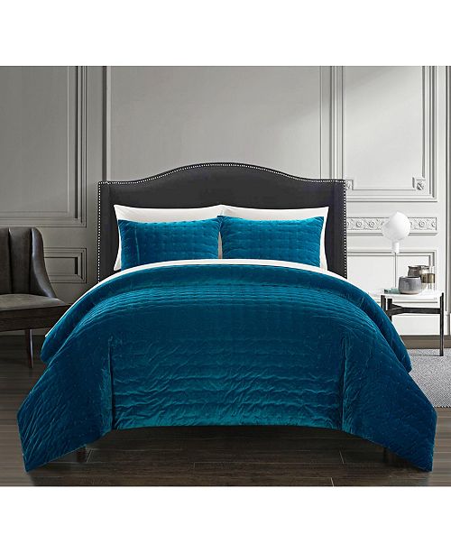 Chic Home Chyna 3 Pc King Velvet Comforter Set Reviews Comforters Fashion Bed Bath Macy S