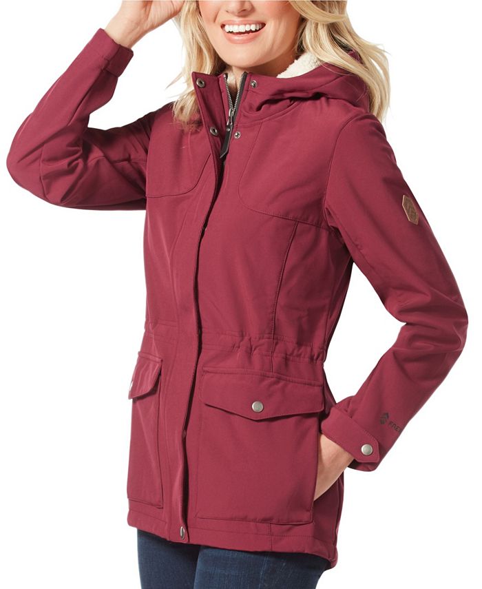 Free Country Super Soft Shell Adjustable Waist Drawstring with Sherpa