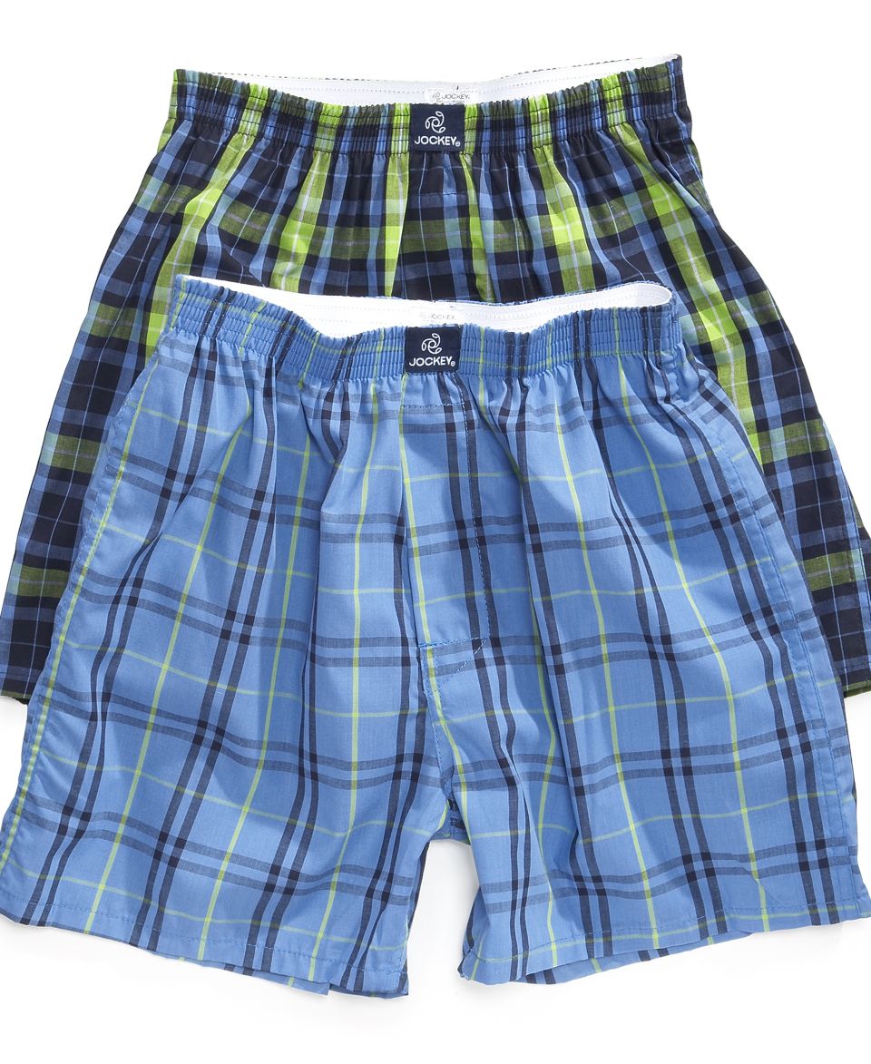 Greendog Kids Underwear, Boys 4 Pack Plaid Boxers   Kids