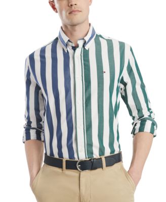 tommy hilfiger men's striped shirt