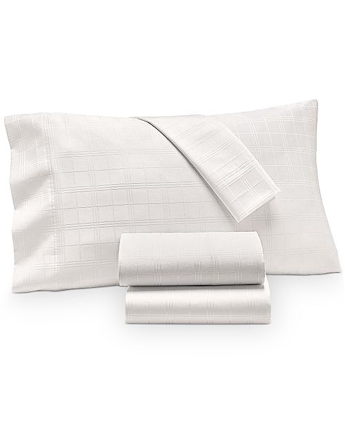 Charter Club Windowpane Supima Cotton 550 Thread Count 3 Pc Twin Sheet Set Created For Macy S Reviews Sheets Pillowcases Bed Bath Macy S