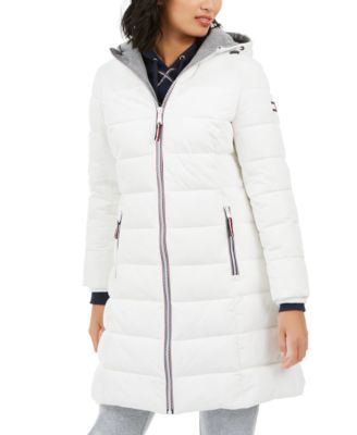 tommy hilfiger white puffer