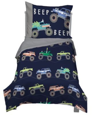 monster truck crib bedding