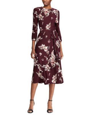 floral print dress with sleeves