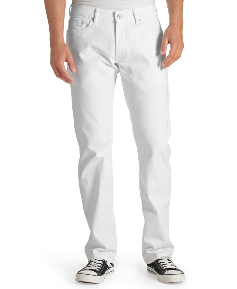 Levis 501 Original Fit White Garment Dye Jeans   Jeans   Men