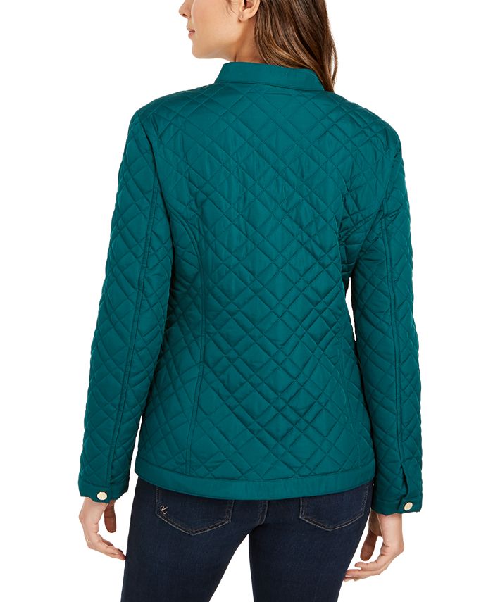 Charter Club Quilted Mandarin-Collar Jacket, Created for Macy's ...