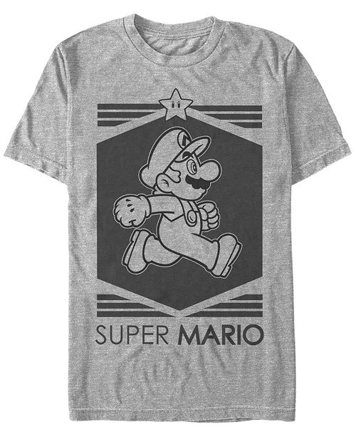 Nintendo Men S Super Mario Star Short Sleeve T Shirt Reviews T Shirts Men Macy S