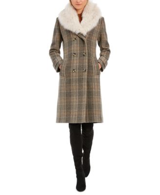 macy's double breasted coat