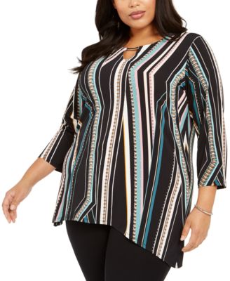 macy's plus size tops jm collection