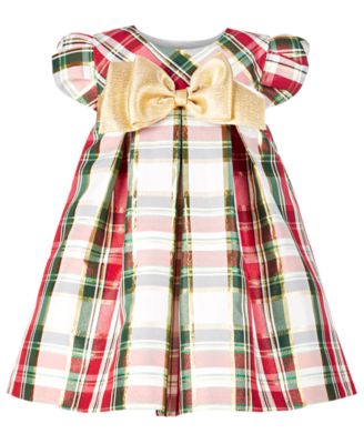 newborn plaid dress