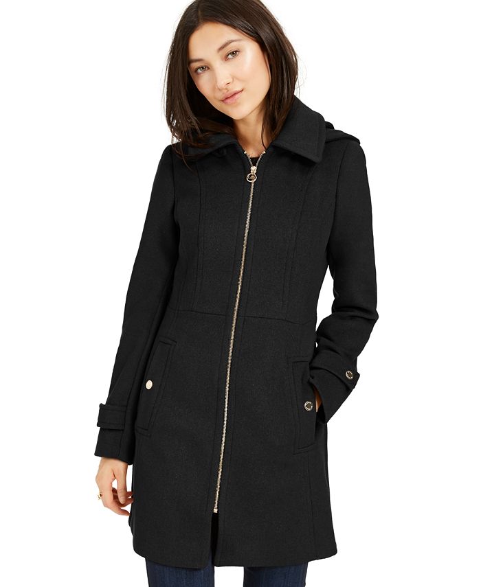 Michael Kors Hooded Coat Created For Macy S Reviews Coats Women Macy S Shop michael kors canada for jet set luxury: michael kors hooded coat created for
