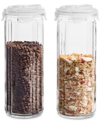 glass cereal jars