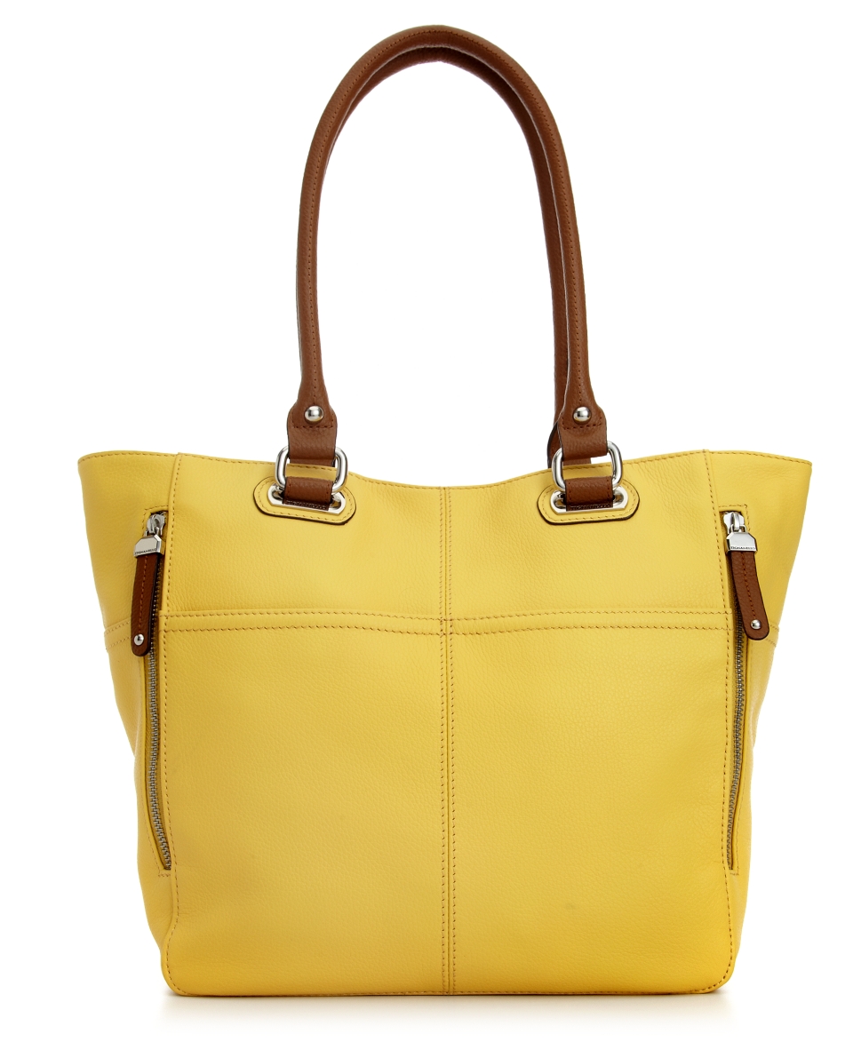 Tignanello Handbag, Pebble Leather Pocket Tote   Handbags