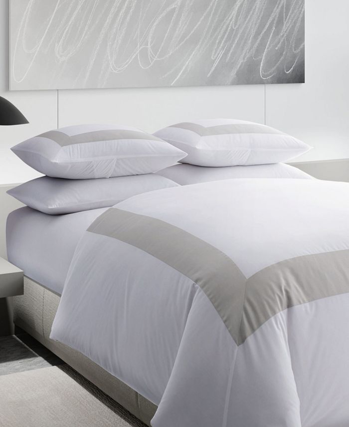 Vera Wang Sateen Band King Comforter Set & Reviews Comforters